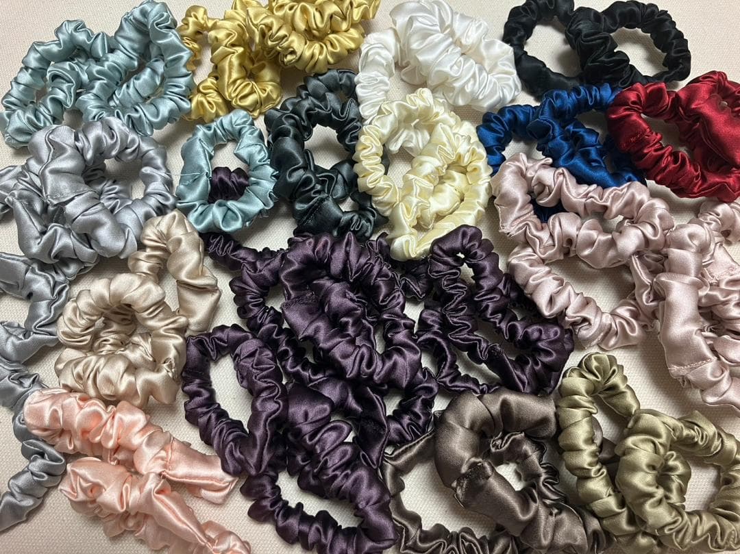 シルク100％ 枕カバー Tempur テンピュール31cm×50cmシャンパン