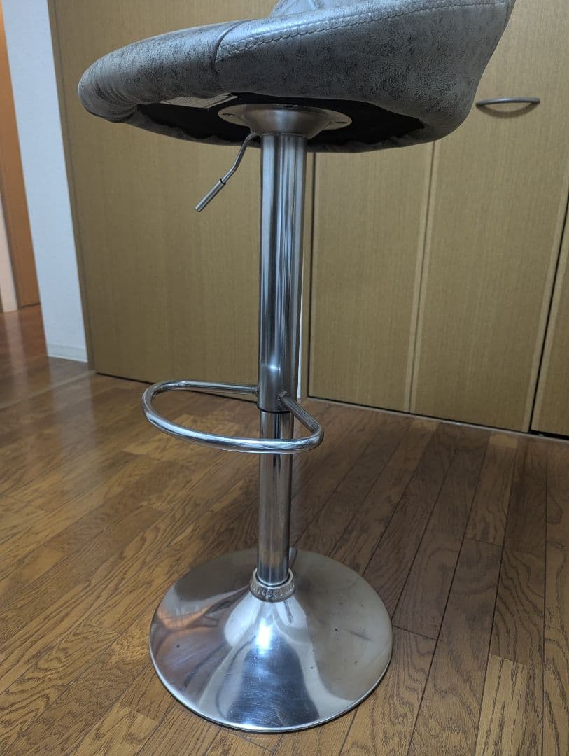 カウンターチェア／バーチェア 2脚セット WY-523 昇降・回転式