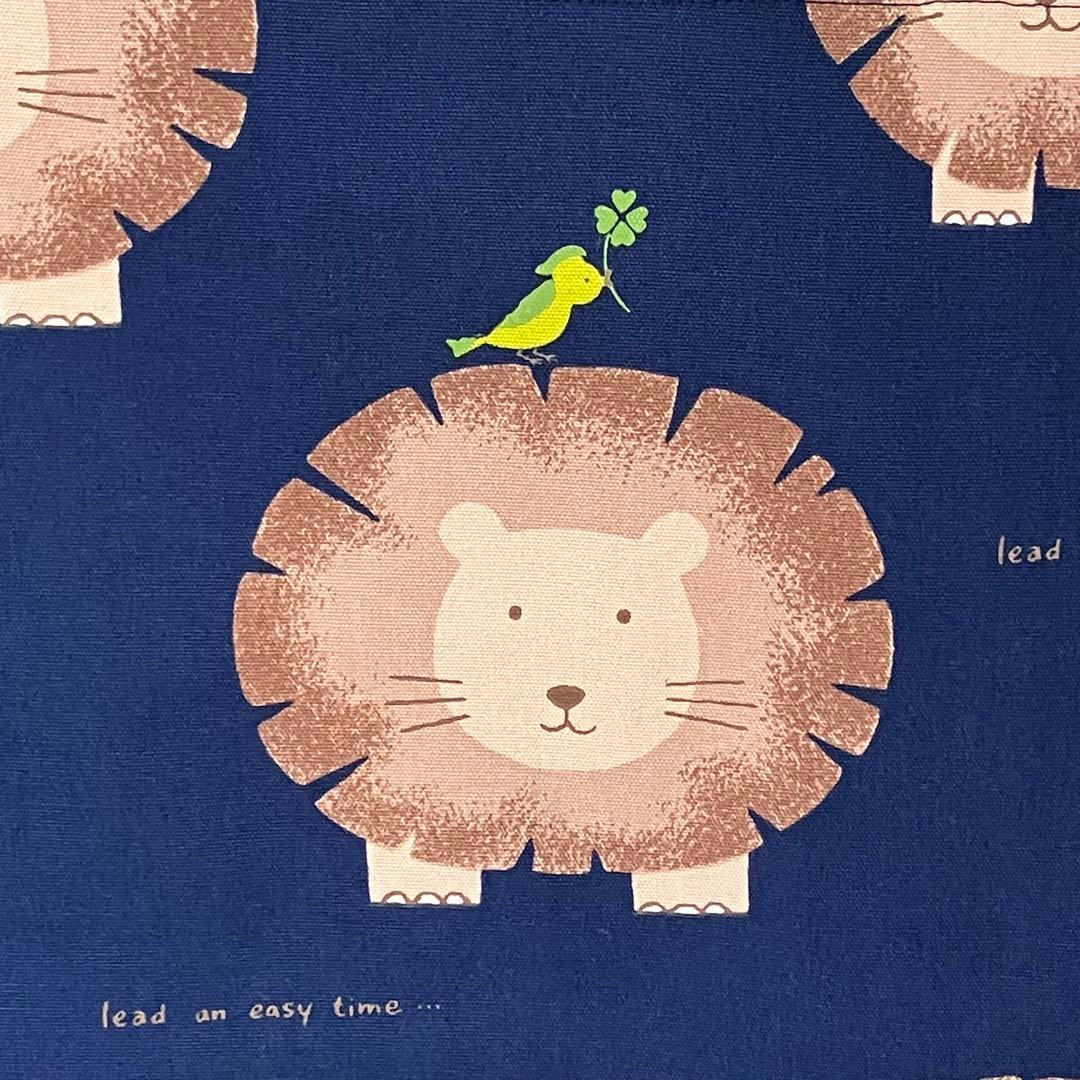 らいおん × デニム ⚪ 大きめレッスンバッグ ６点セット ⚪ 男の子