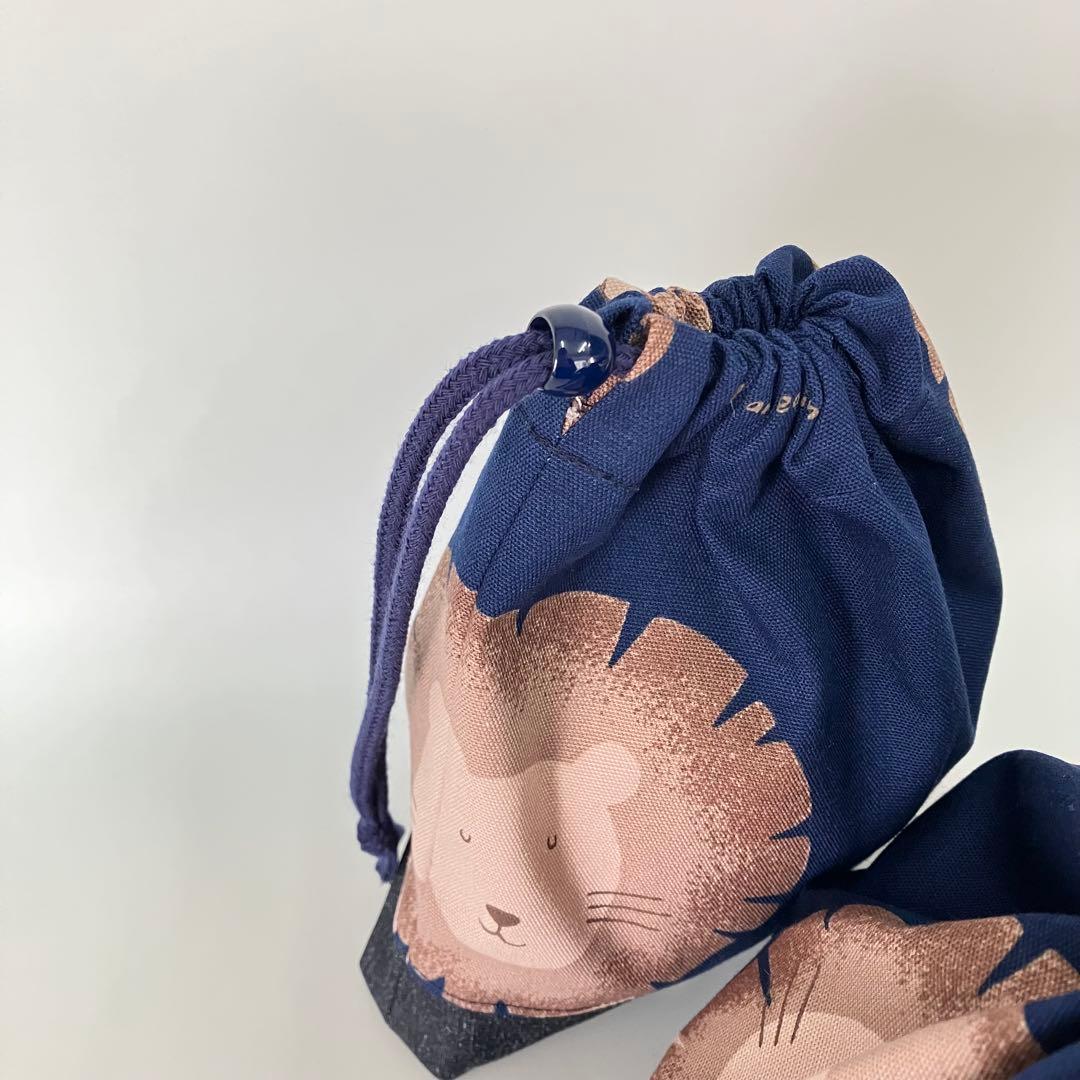 らいおん × デニム ⚪ 大きめレッスンバッグ ６点セット ⚪ 男の子