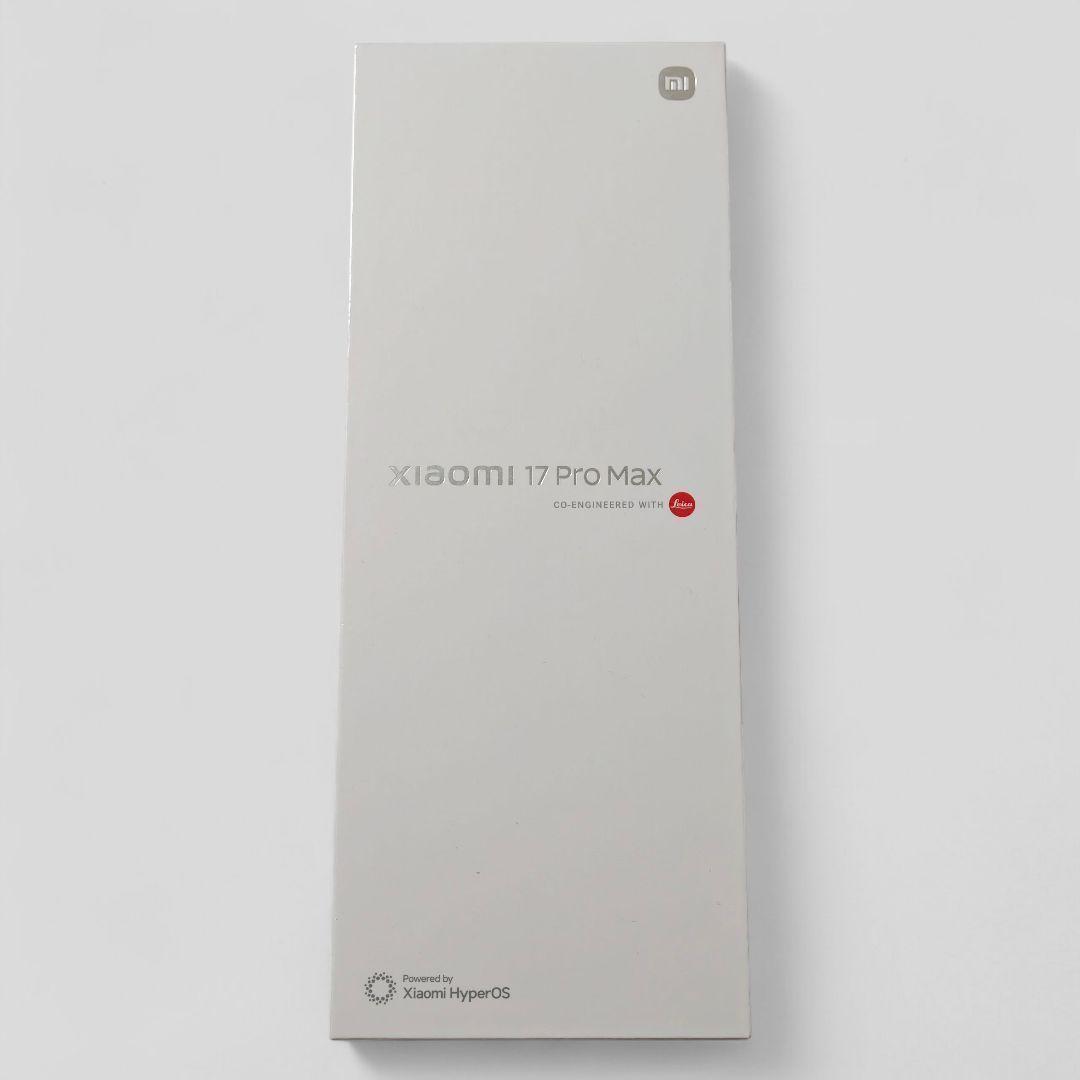 【Michael】XIAOMI 17 Pro Max16GB/512GBグリーン
