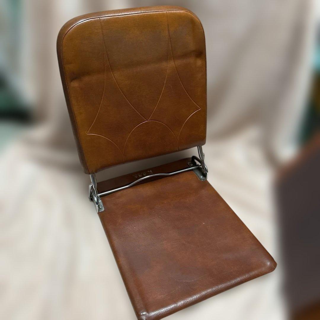 ① 座椅子 折りたたみ 3段階 昭和レトロ 昭和 レトロ 座敷 2個セット