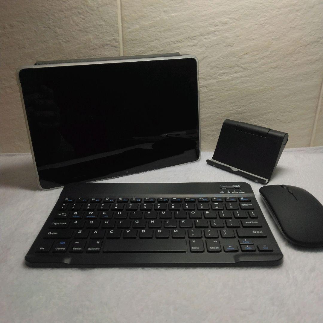 タブレットPC128GB ワイヤレスキーボード ワイヤレスマウス スタンド 4点