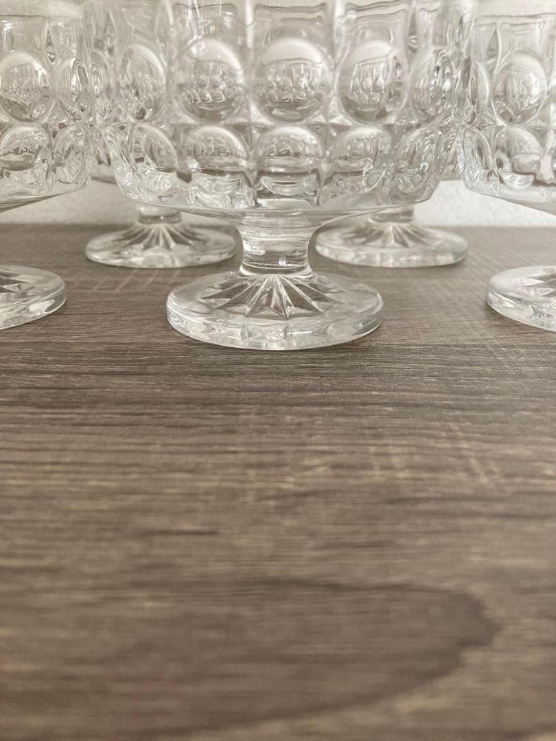 ☆ パフェ アイスクリーム かき氷 デザートグラス カップ 脚付 昭和レトロ ☆