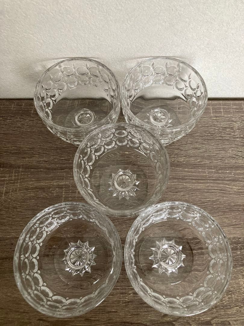 ☆ パフェ アイスクリーム かき氷 デザートグラス カップ 脚付 昭和レトロ ☆