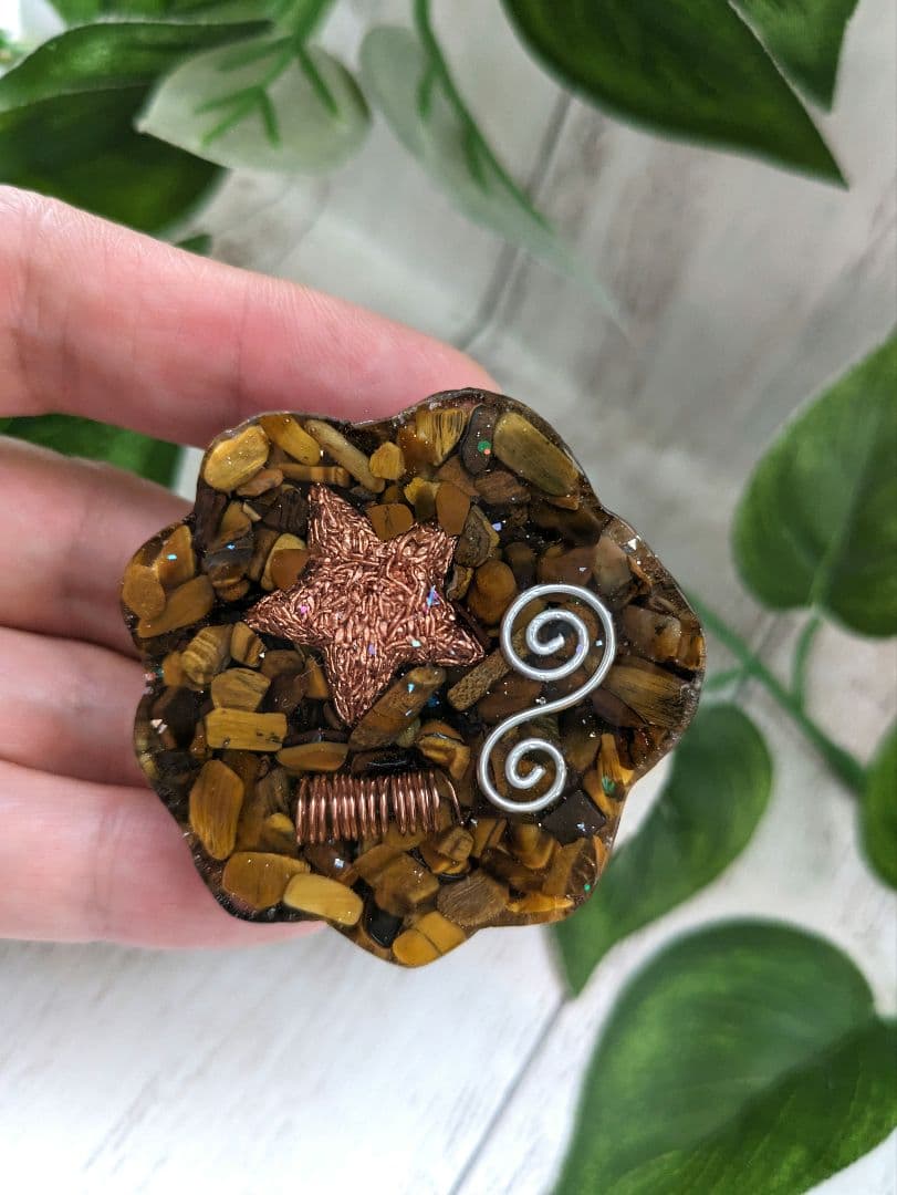 【なおりん】シトリンの天使ちゃん形オルゴナイト☆他４点