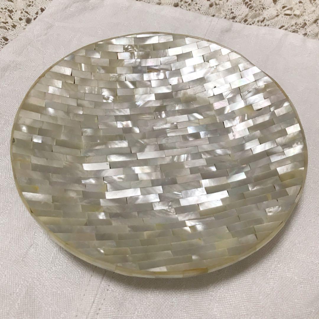 ヴィンテージ ？ アンティーク ？シェル 貝 小物入れ トレイ