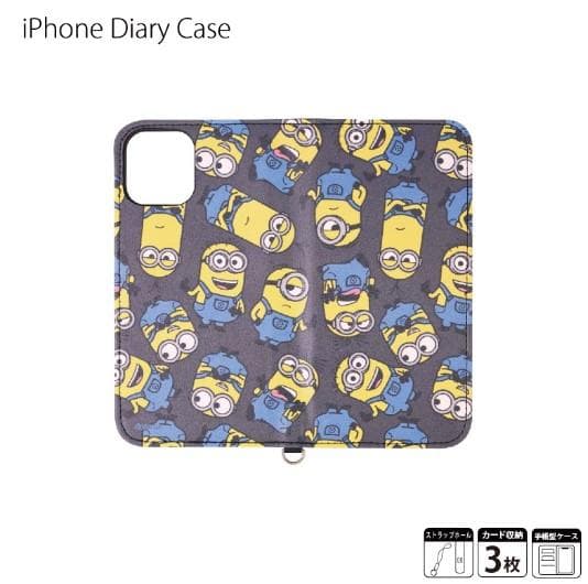 《＃アクセサリー》 ミニオンズ 手帳型 ケース iPhon カバー スマ 139