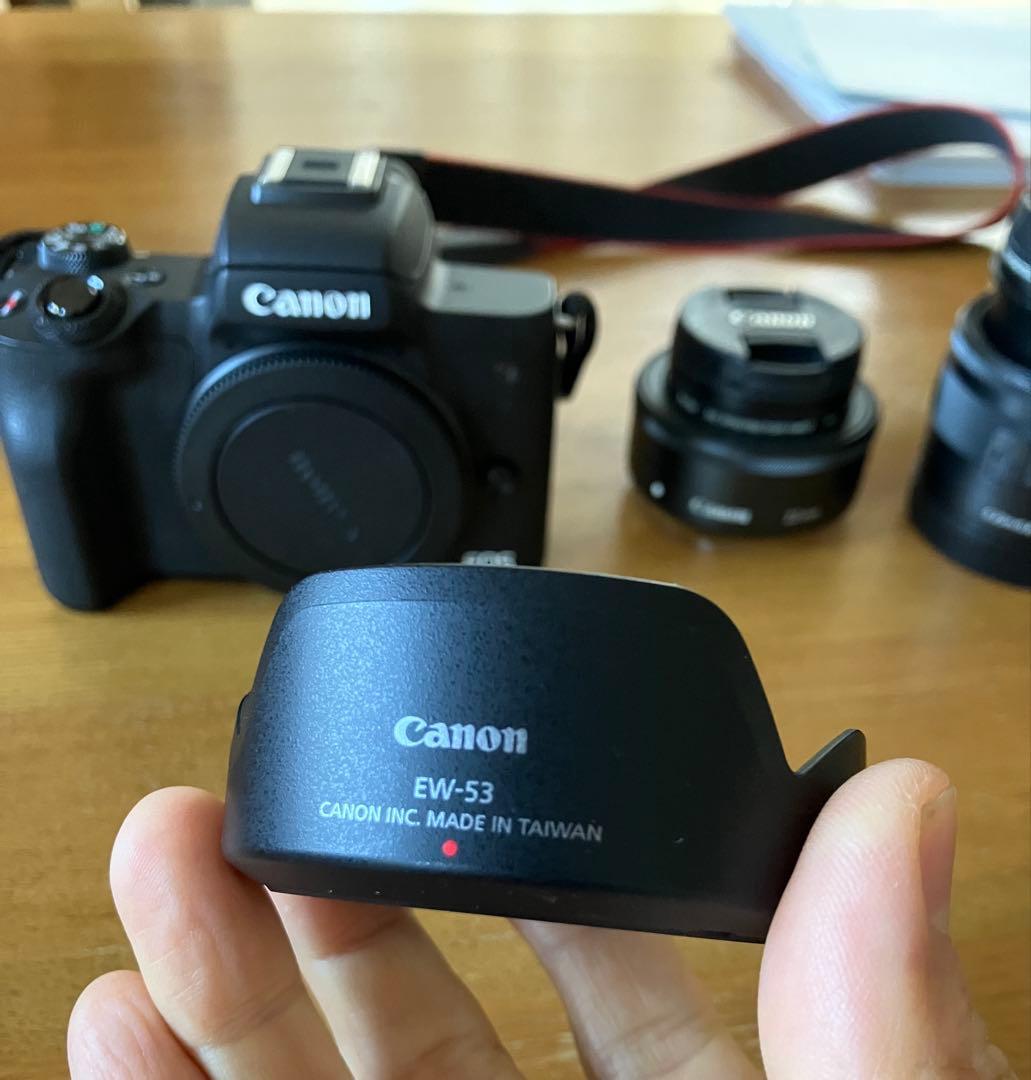 Canon EOS Kiss M ダブルレンズキット おまけ有 送料込