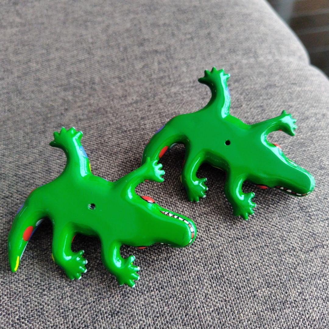 未使用専用箱入 吉本工業 ジミー大西 POP OUT ワニくん箸置き 2個セット