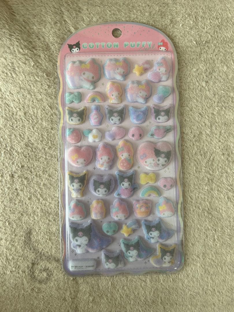 【正規品】　コットンパフィーシール 6種セット