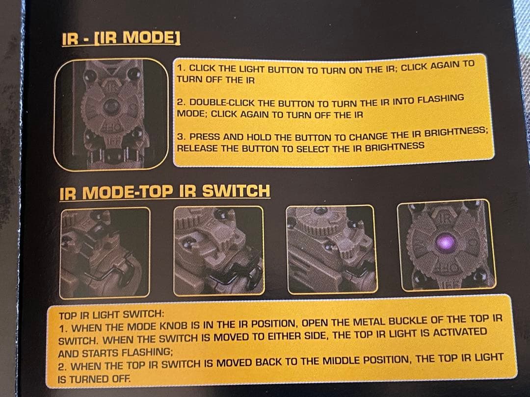 FASTヘルメットライト IFF IR ビーコン LEDライト