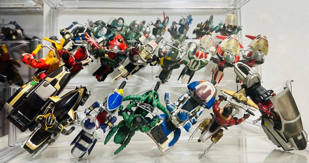 仮面ライダー 特撮メカコレクション マシンクロニクル 栄光のライダー21体セット