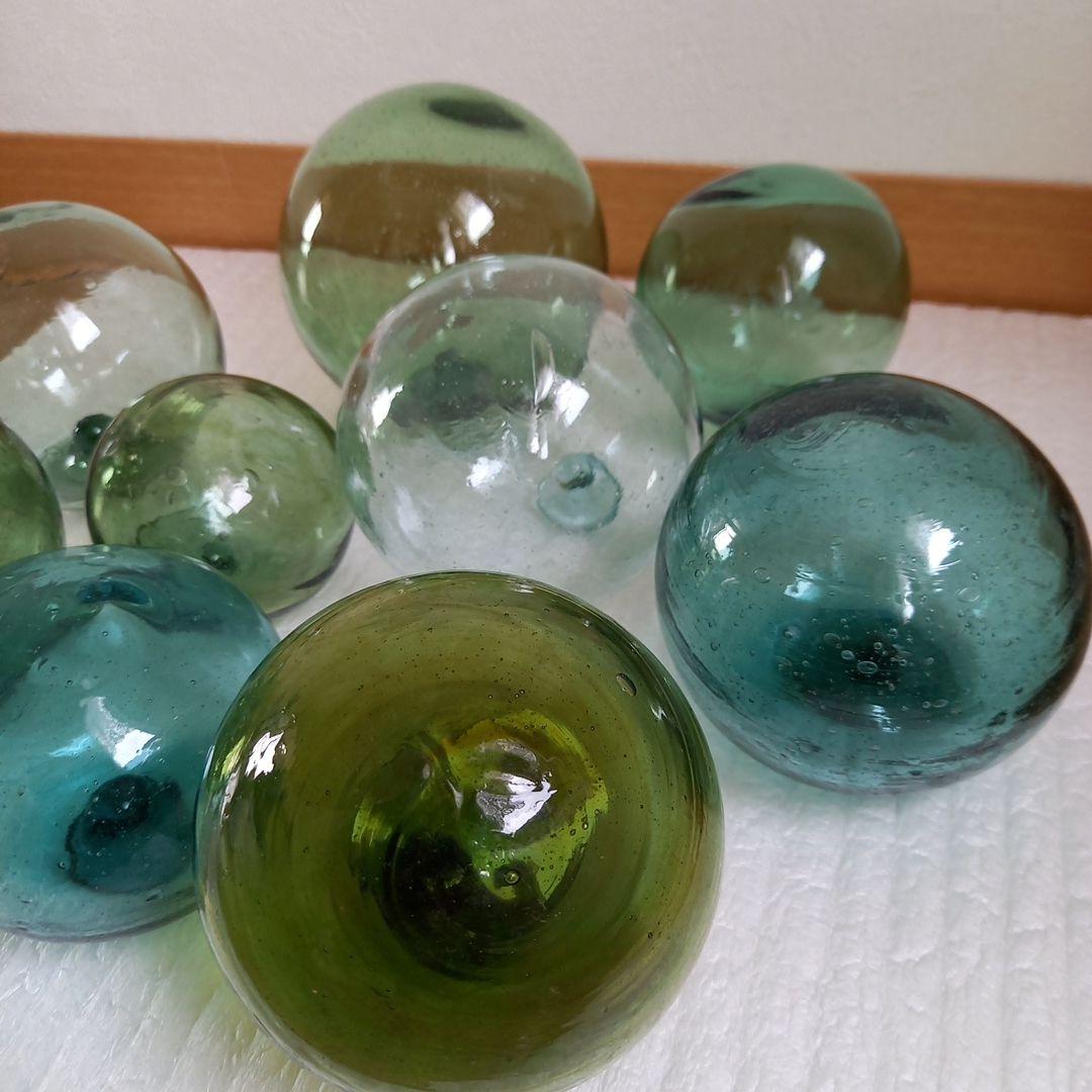 ガラス浮き玉 ガラス玉 素カラー９+ 9Ｃ