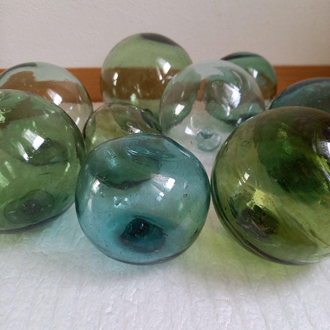 ガラス浮き玉 ガラス玉 素カラー９+ 9Ｃ