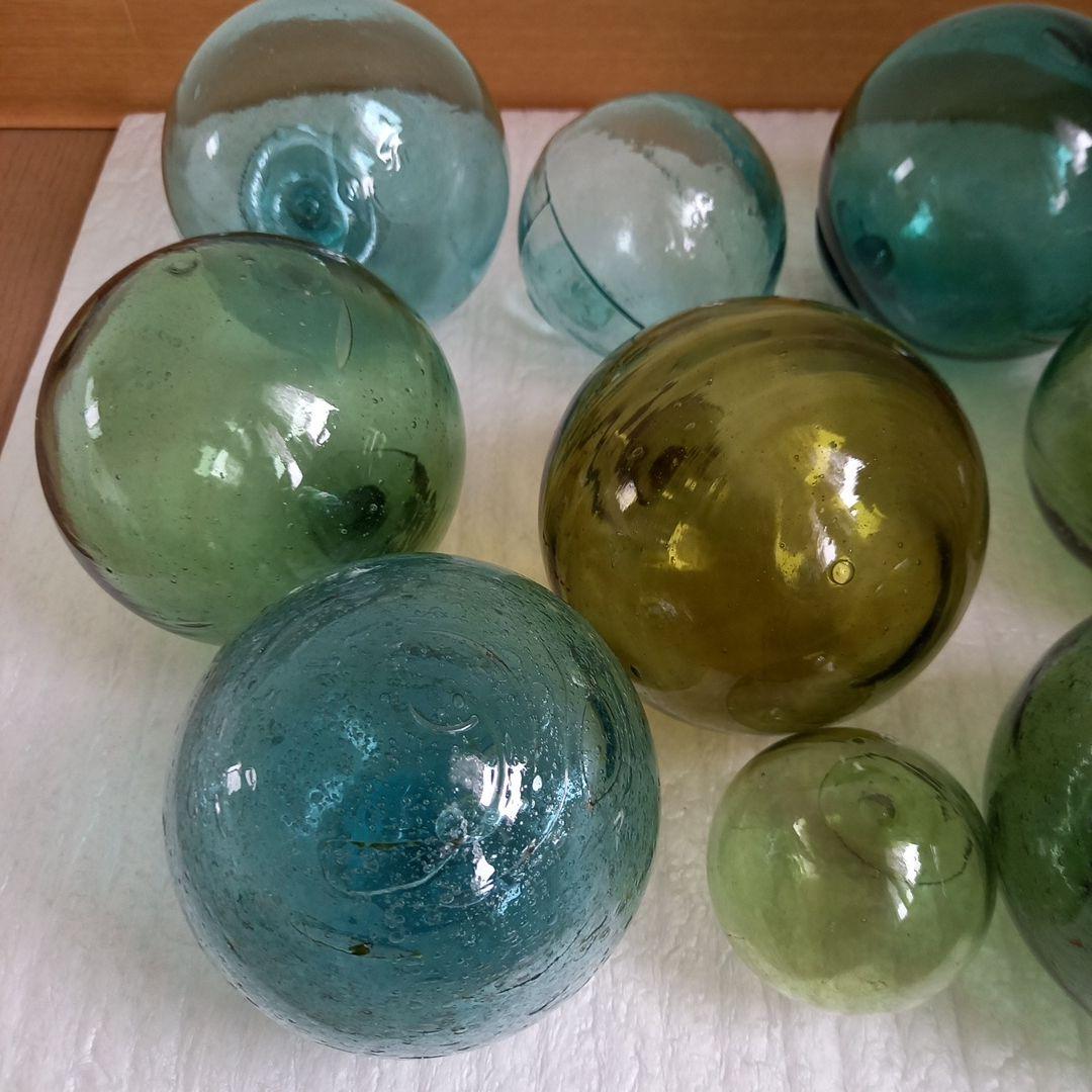 ガラス浮き玉 ガラス玉 素カラー９+ 9Ｃ