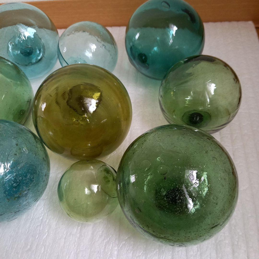 ガラス浮き玉 ガラス玉 素カラー９+ 9Ｃ