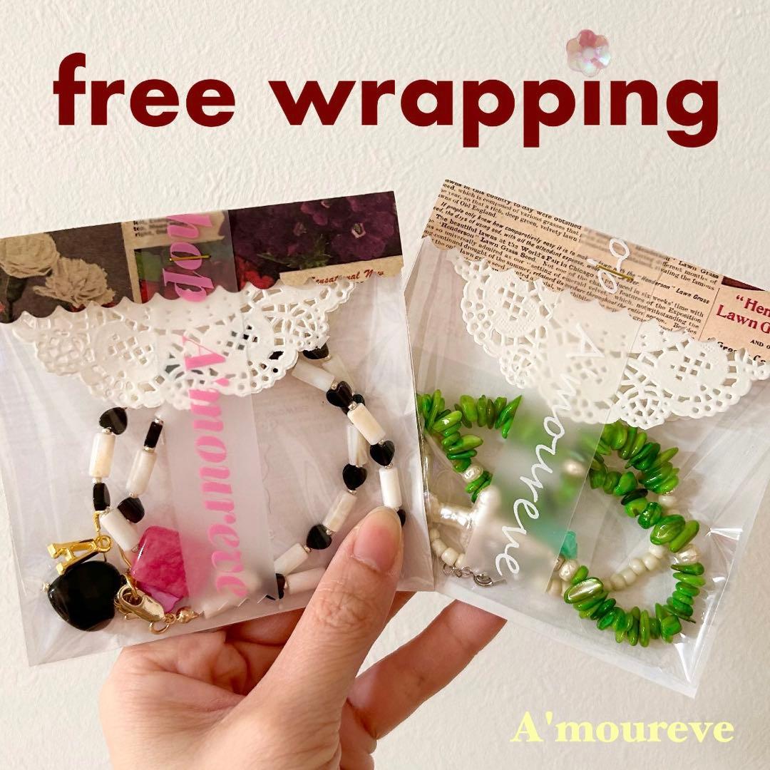 no.451／a'moureveビーズネックレス　ハンドメイド　マンテル　古着