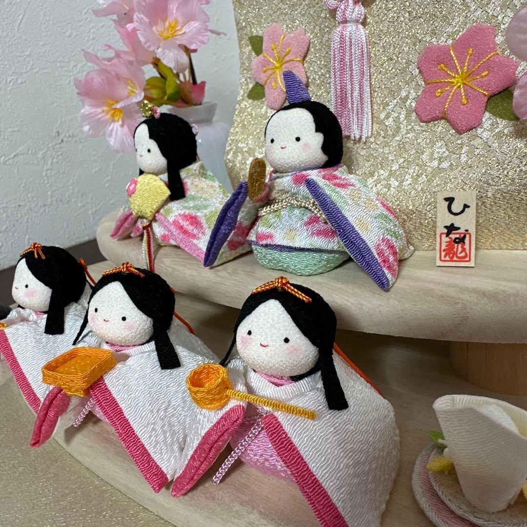 【新品】リュウコドウ ひな祭り 雛人形セット ぽてりひな