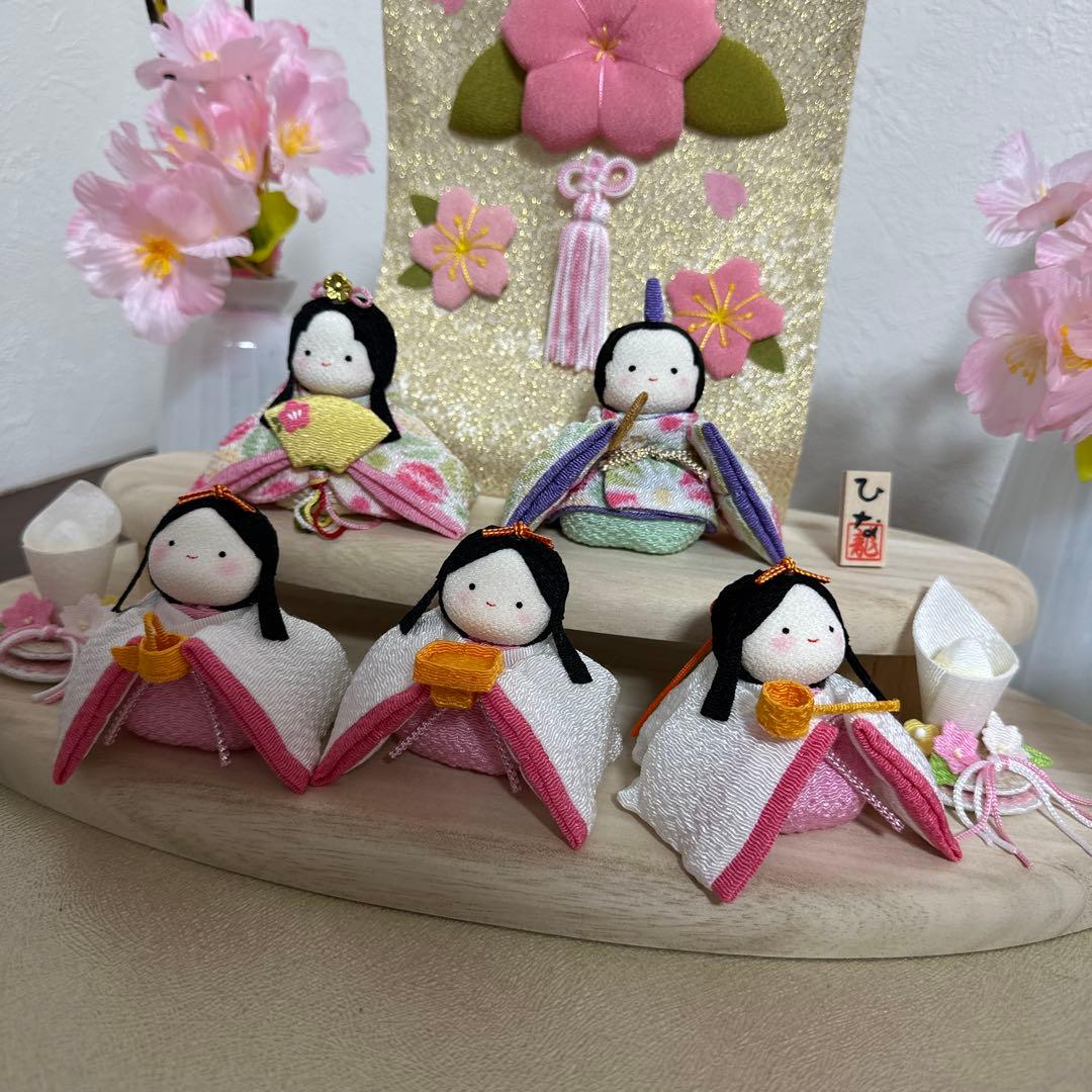 【新品】リュウコドウ ひな祭り 雛人形セット ぽてりひな