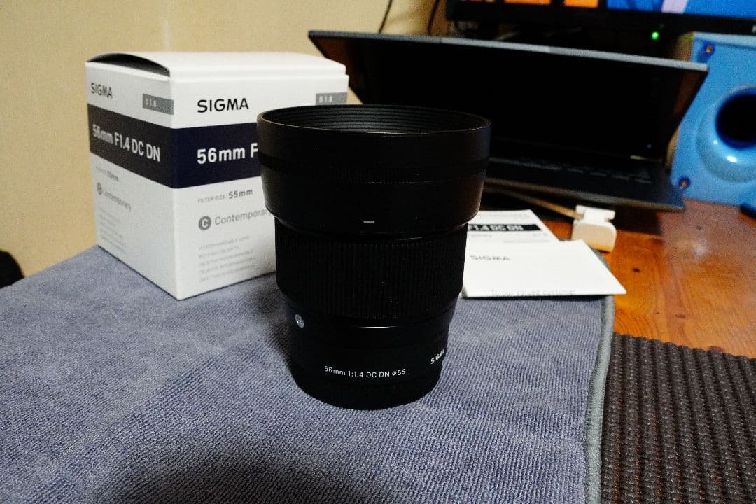 【美品】SIGMA 56mm F1.4 DC DN レンズ　SONY Eマウント