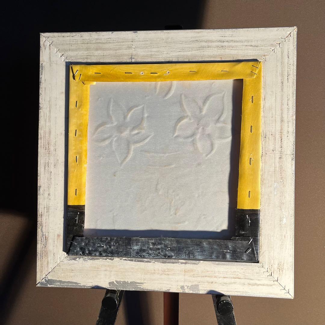 在庫処分セール★手書き油絵 花瓶の花 額付 絵画 インテリア 油彩画