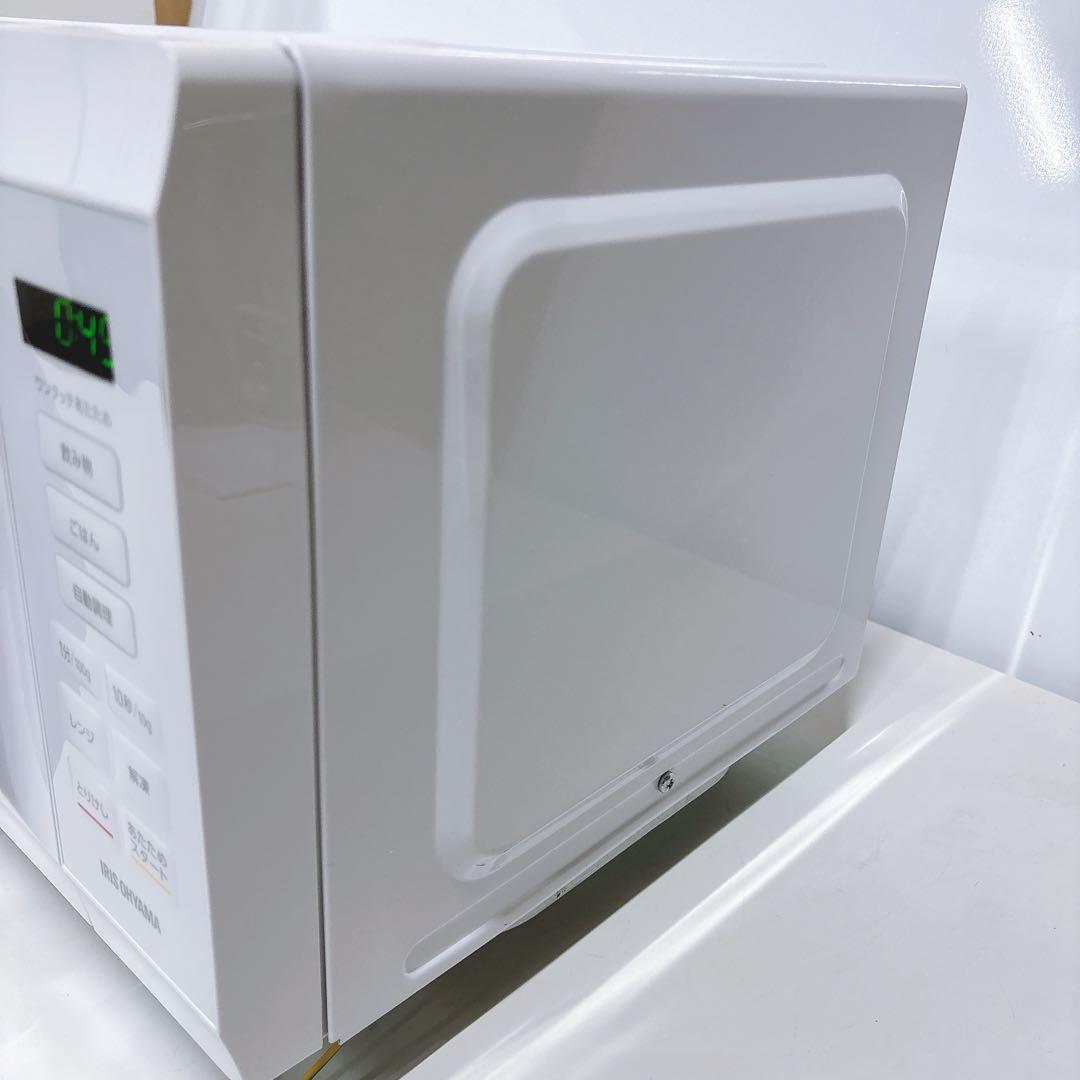 ⑩2024年製 アイリスオーヤマ簡単シンプル電子レンジ フラット