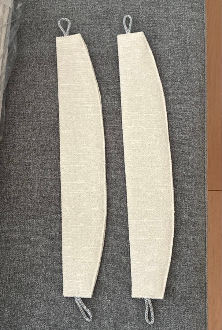 美品⭐︎モモナチュラル　遮光着脱ドレープカーテン　幅107丈177×2枚アイボリー