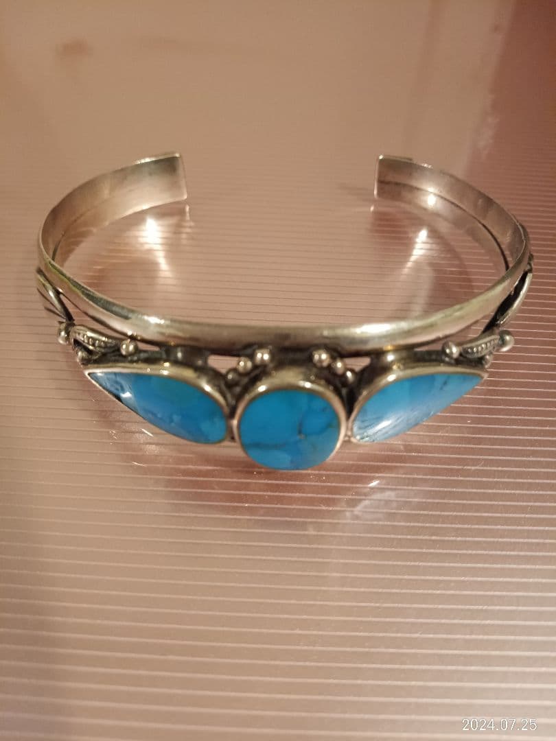 NAVAJO ナバホ族 インディアン バングル ブレスレット ターコイズ