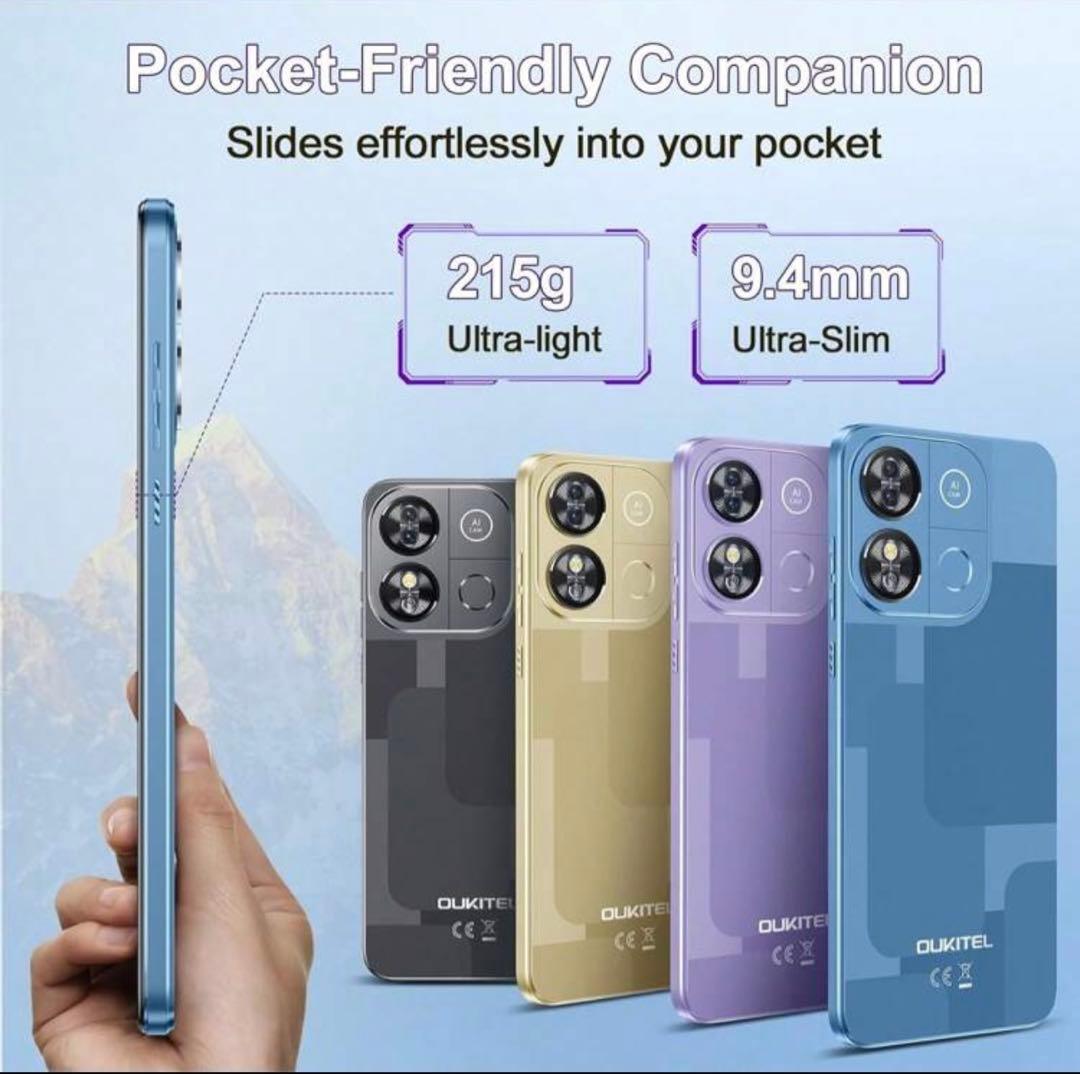 OUKITEL スマートフォン 16GB+128GB