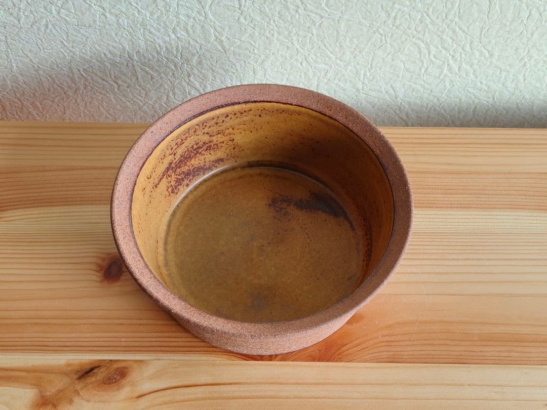 山本教行　深皿　グラタン皿　陶器　民芸　民藝　バーナード・リーチ ①　岩井窯