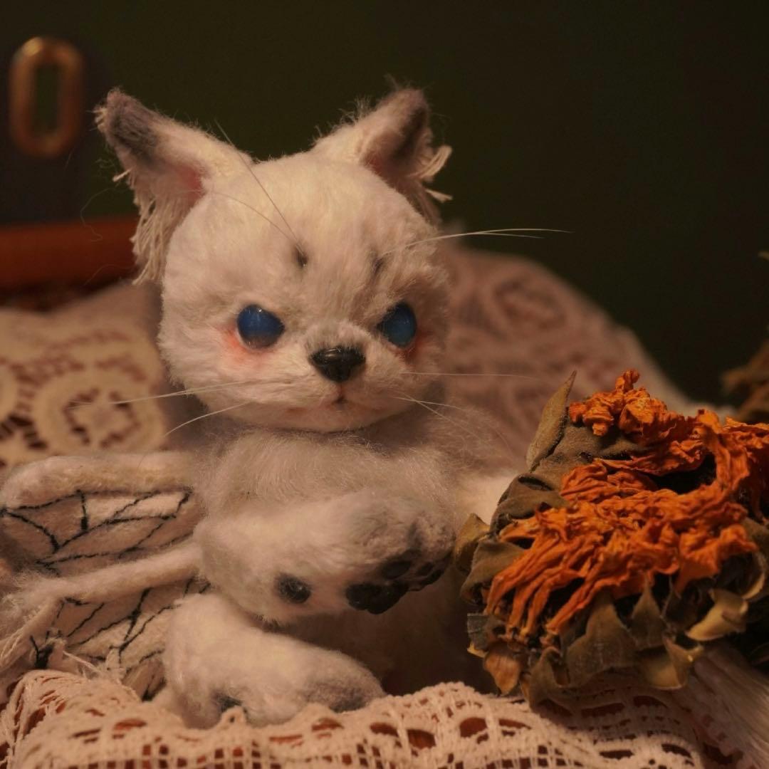 猫蝶々 幻想生物 アーティストベア ぬいぐるみ 海外作家様 ファンタジー 創作