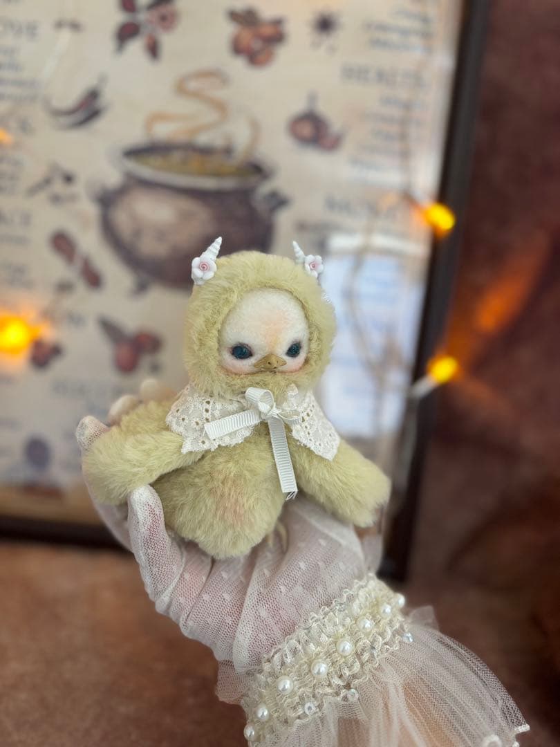 アートドール　ひよこ幻獣　羊毛フェルト