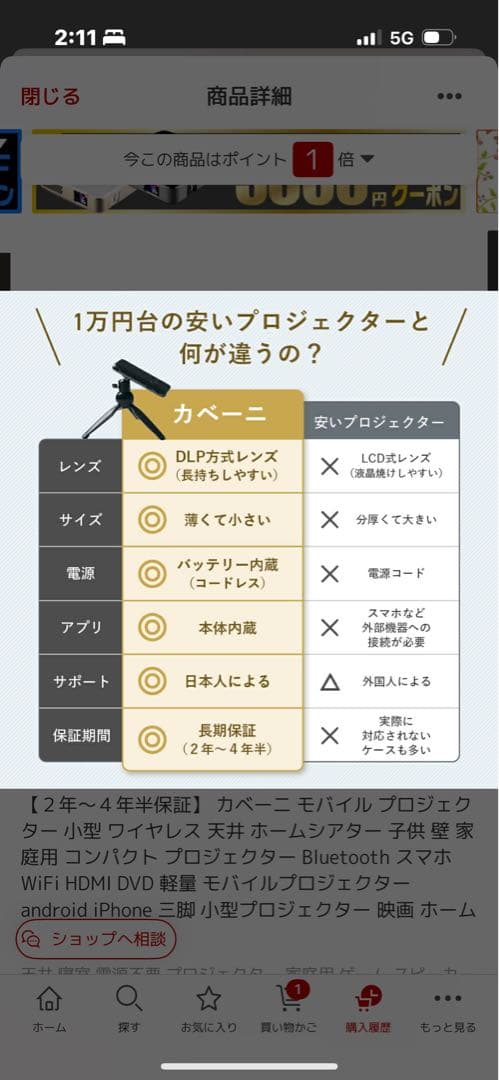 カバー モバイルプロジェクター BR-PW1-WH ホワイト/ピンク