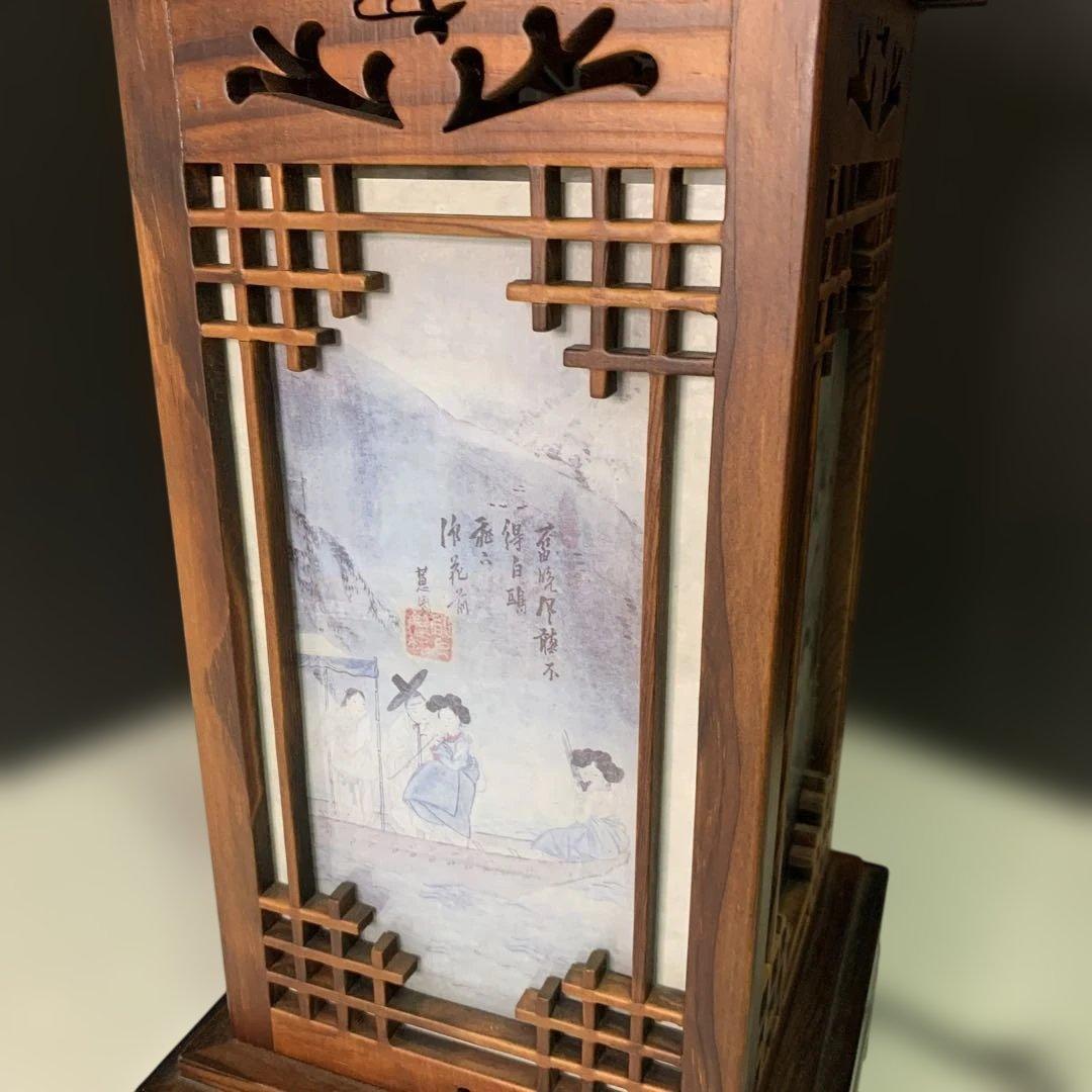 【動作確認済み】行燈　ナイトライト　ルームライト　ベッドライト　木製