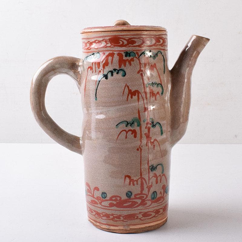 煎茶道具　赤絵　水注　時代箱　V　R8781