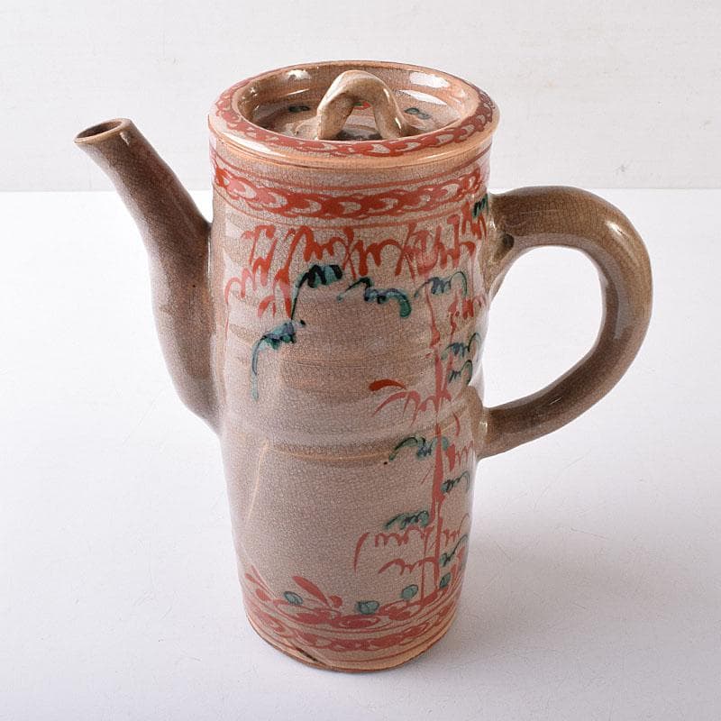 煎茶道具　赤絵　水注　時代箱　V　R8781