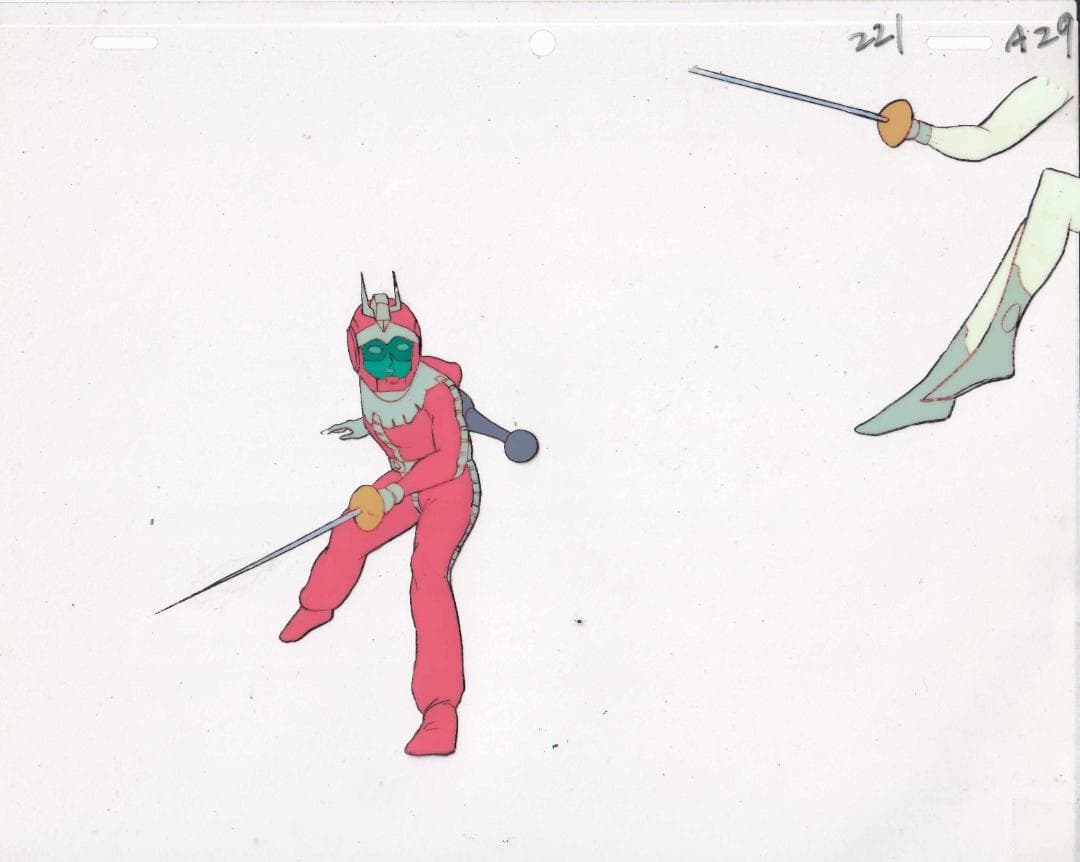 機動戦士ガンダム/Gundam Cel セル画（シャア＆アムロ 第43話:脱出）