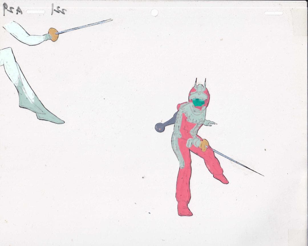 機動戦士ガンダム/Gundam Cel セル画（シャア＆アムロ 第43話:脱出）
