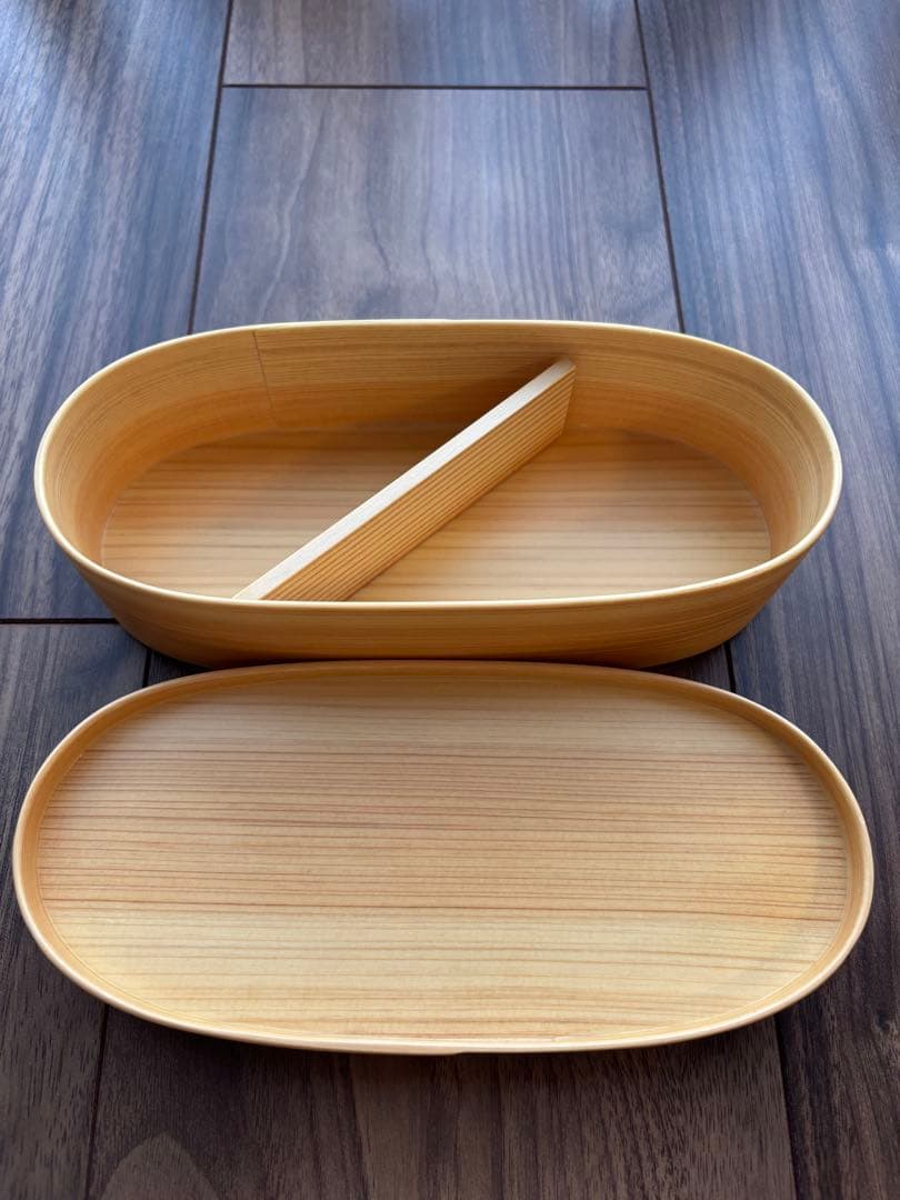 木製皿セット 大皿と小皿のセット　お弁当箱