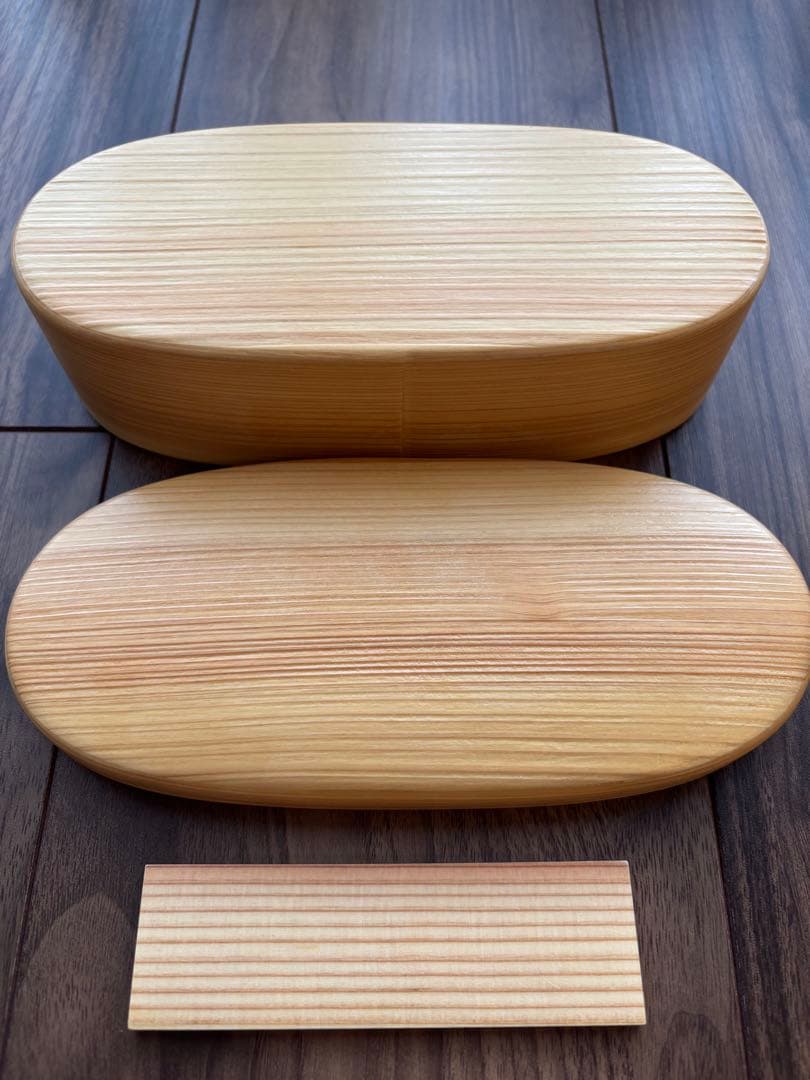 木製皿セット 大皿と小皿のセット　お弁当箱