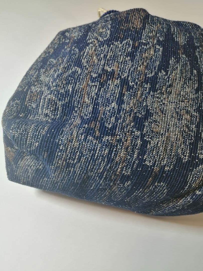 バティック（更紗）の裂織巾着　E