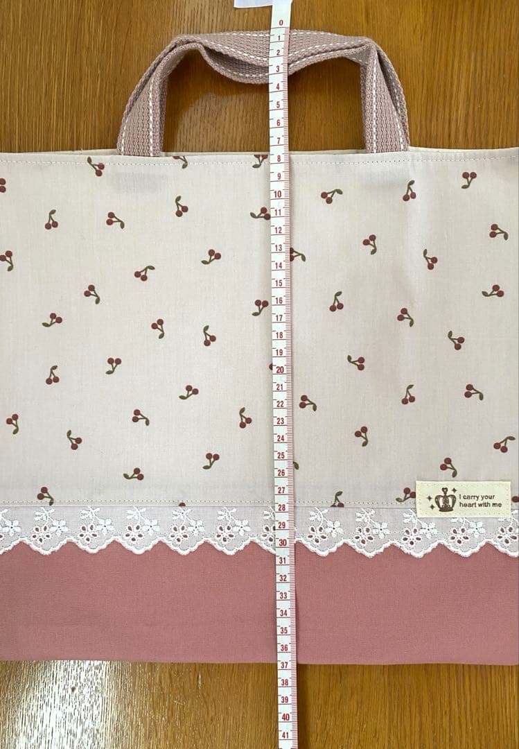 リクエスト品　ハンドメイド　入園入学準備　さくらんぼ　ニュアンスカラー　6点