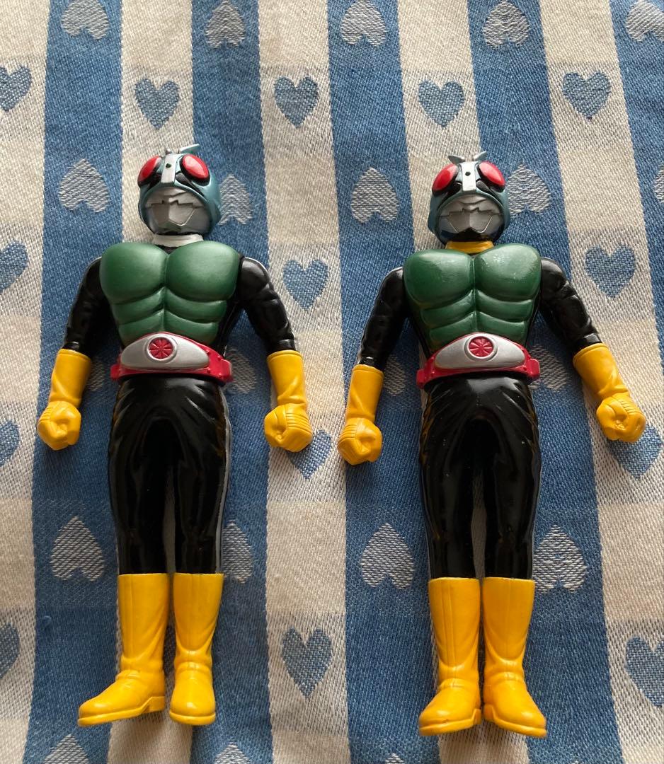 仮面ライダー 1号フィギュア ２体セット１９８９年製 石森プロ 東映 超希少商品