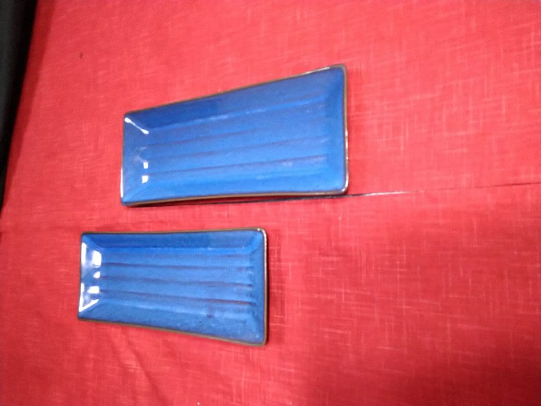 ⬛多目的ご利用可能な【有田焼】⬛【約２６cm・コバルトブルーの長中皿】５皿