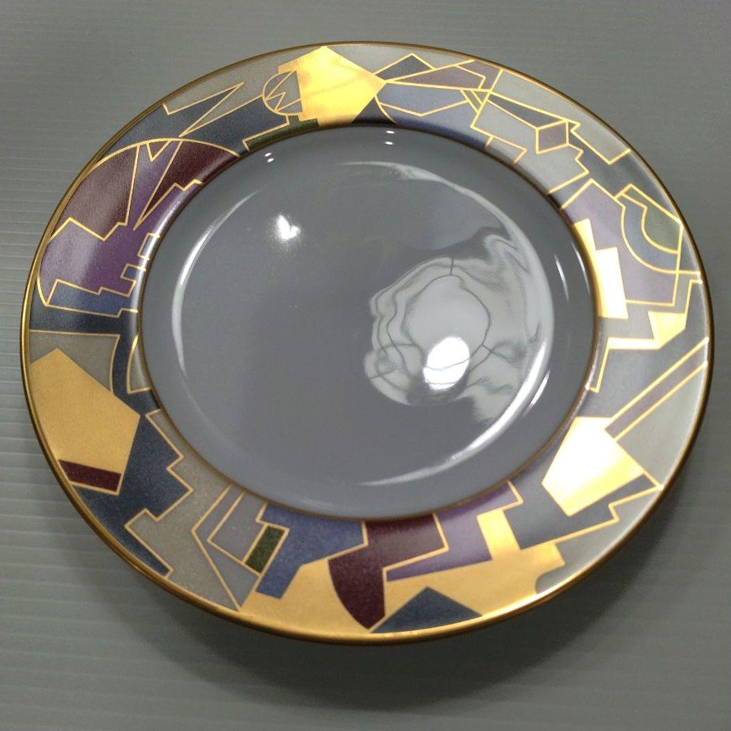 世界の偉大なカップと受皿 ケーキ皿 アンティーク 金彩 24K 皿 19,5cm