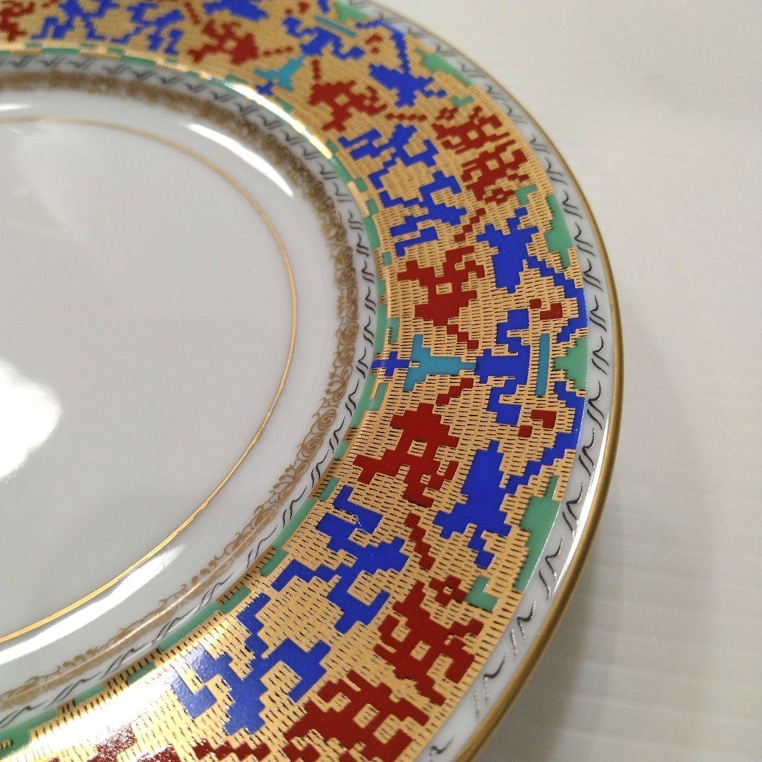 世界の偉大なカップと受皿 ケーキ皿 アンティーク 金彩 24K 皿 19,5cm