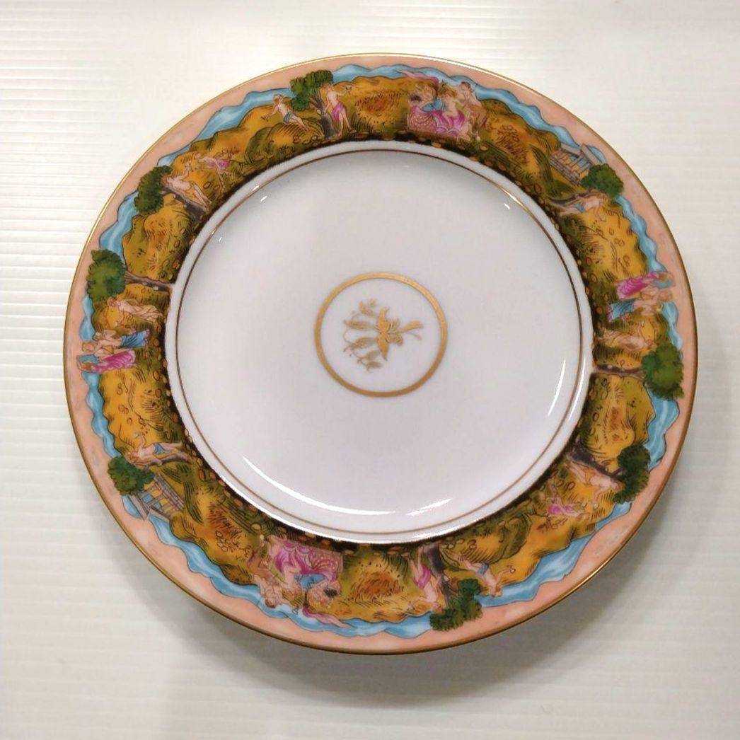 世界の偉大なカップと受皿 ケーキ皿 アンティーク 金彩 24K 皿 19,5cm