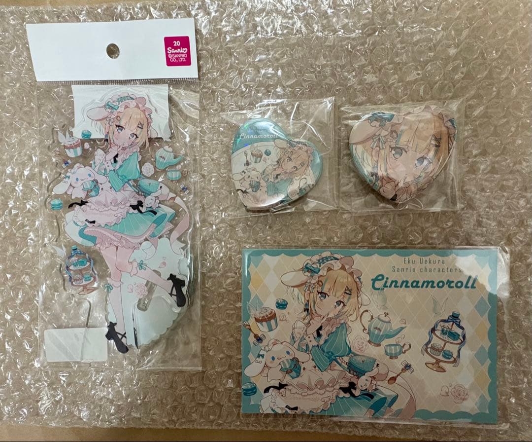 ★上倉エク★サンリオ シナモロール アクスタ 缶バッジ ポストカード シナモン