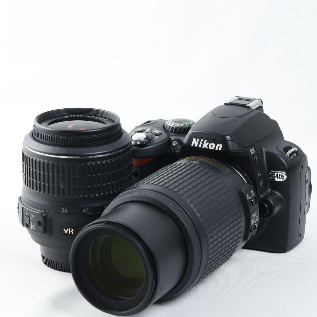 デジタル一眼レフ★ダブルレンズセット★Nikon D40X★スマホ転送★彡